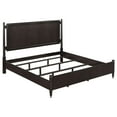 thumbnail image 2 of Amber Queen Size Poster Bed, Floating Headboard with Low Footboard, Brown, 2 of 2