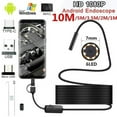 thumbnail image 1 of Appareil Photo d'Inspection Endoscope 7 mm 6 LED Étanche pour Téléphone Android, 1 of 14