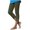 Army Green, variant on Women's Capri Legging with Lace Cutout Elastic Waist Capri Pants Stretch Summer Casual Lounge Cropped Pant,2XL,Black