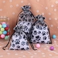 thumbnail image 3 of 25pcs Black Cat Claw Organza Jewelry Bag Wedding Party Candy Gift Bags 9x12 10x15 13x18cm Drawstring Jewelry Packing Pouches black 13x18cm, 3 of 6