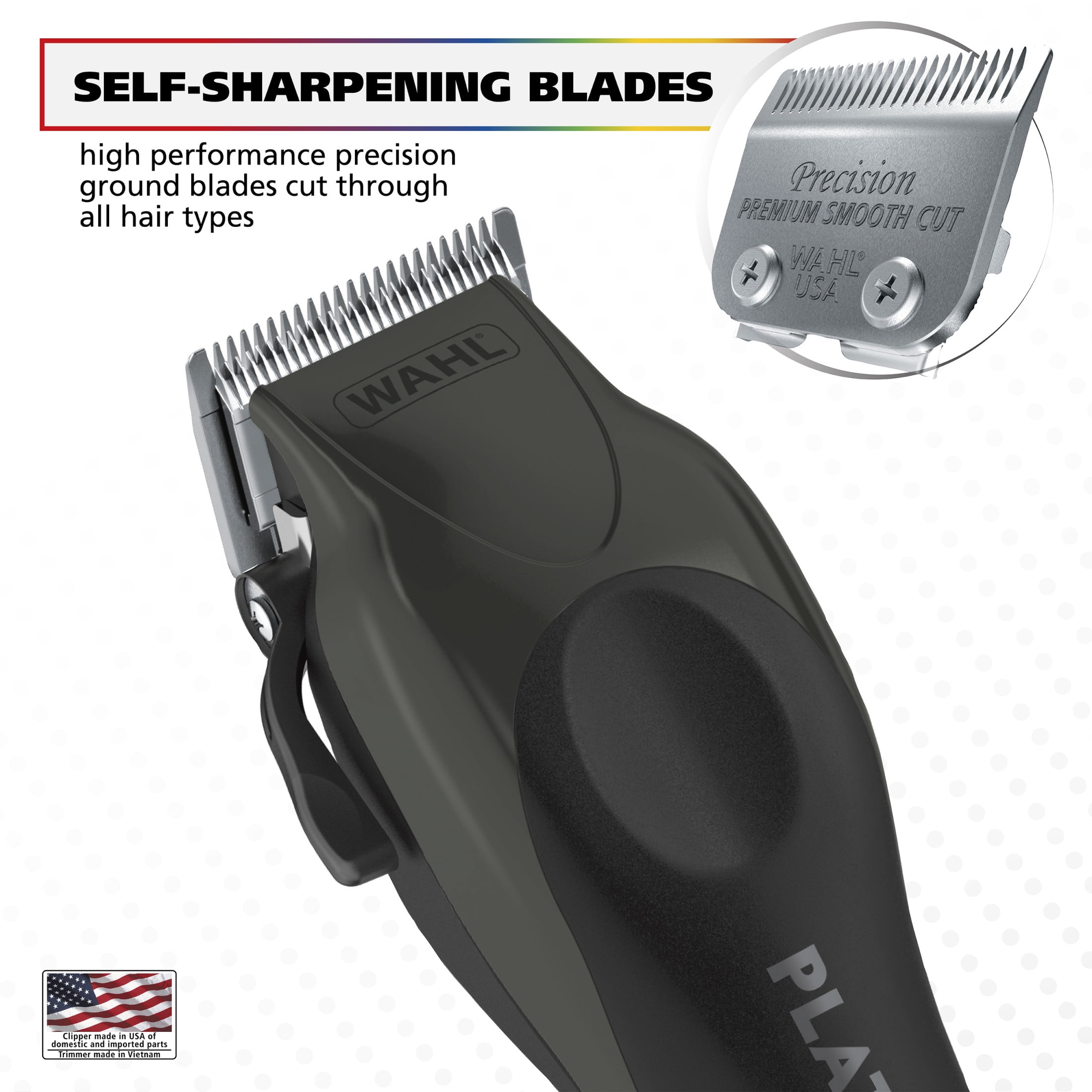 WAHL, Clipper Pro Series Platinum Haircutting Combo Kit with
