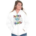 thumbnail image 3 of Vanity Smurf Feeling Smurfy Rainbow Zip Hoodie Sweatshirt Women Brisco Brands S, 3 of 5