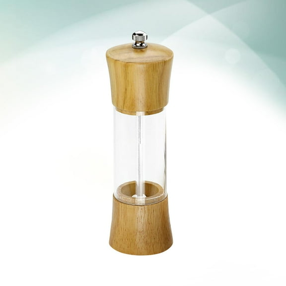 KALLORY 1Pcs Hand Operated Spice Grinders for Indoor BBQ with Transparent Acrylic