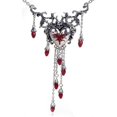 thumbnail image 1 of Gothic Style Red Heart Pendants Necklace For Women Men Party Punk Jewellery---Product code 48666, 1 of 5