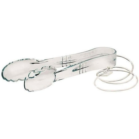 

Cal Mil 267 Plastic Tong Kit with Chain Hook & Tape - Clear