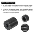 thumbnail image 4 of Uxcell Mic Stand Adapter 1/4 Female to M10 Thread Female Camera Screw Thread Adapter for Microphone Tripod Stand Black, 4 of 6