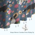 thumbnail image 6 of Border Collie Dog and Flower Florals Shower Curtain 36"x72" ,Bathroom Decorative Shower Curtains Set with 12 Hooks,Modern Waterproof Washable Shower Curtain, 6 of 6