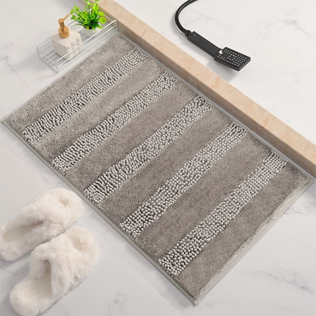 Alfombra de Baño Antideslizante Xihbxyly Hilo de Perla para El Hogar