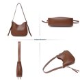 thumbnail image 3 of Adibosy Shoulder Bags for Women Fashion Crossbody Bag Cute Hobo Tote Handbag Purse with Zipper Closure Brown, 3 of 6