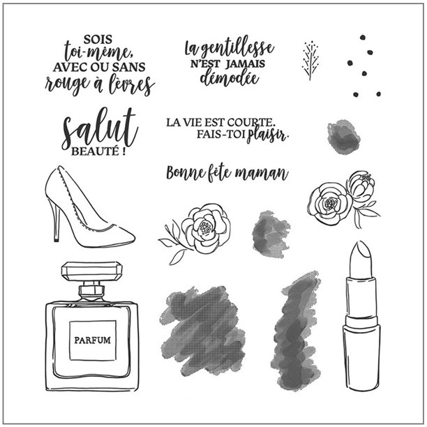 Stebcece French Alphabet Diy Silicone Clear Stamp Cling Seal Scrapbook Embossing Album Walmart Com Walmart Com