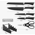 thumbnail image 2 of Juego Xtellar de cuchillos de cocina profesionales 6 piezas Color Negro, 2 of 2