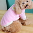 thumbnail image 4 of Dog Cat Sweater, Fashion Casual Cute Flower Decor Soft Skin-friendly Cozy Plush Winter Warm Windproof Coat Pet Clothes Costume for Puppy Small Medium Large Dog Outdoor Daily Wear, 4 of 8