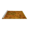 thumbnail image 2 of Ahgly Company Machine Washable Indoor Rectangle Oriental Yellow Industrial Area Rugs, 8' x 12', 2 of 4