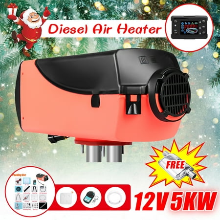 12V 5KW Diesel Air Heater Car Warmer Heating Machine with LCD Switch For Trailer Motorhome Truck Boat (Best Diesel Pusher Motorhome For The Money)