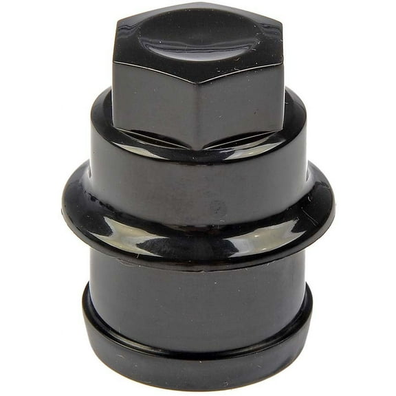 Dorman # 611-622.1 - Black Wheel Nut Cover M27-2.0, Hex 22mm Fits select: 1999-2010 CHEVROLET SILVERADO, 2000-2006 CHEVROLET TAHOE