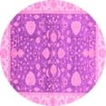 thumbnail image 1 of Ahgly Company Indoor Round Oriental Pink Traditional Area Rugs, 8' Round, 1 of 4