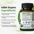 thumbnail image 2 of Bodymune USDA Organic Blood Sugar Blend | Supports Normal Blood Sugar Levels* | with Bitter Melon, Moringa, Papaya &amp; Turmeric Extracts| 60-Day Supply | Vegan, Non-GMO, Gluten-Free | USA-Made, 2 of 6