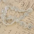 thumbnail image 4 of 1Yard S/8 Shape Bridal Crystal Trim Rhinestone Chain Clothing Wedding Handwork DIY Decoration(1, 4 of 8