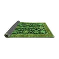 thumbnail image 2 of Ahgly Company Indoor Round Oriental Green Industrial Area Rugs, 4' Round, 2 of 4