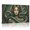 A, variant on XaaKee Copper Scales 0041 Mosaic Teal Gold Snake Mystical Portrait Inner Framed Canvas Wall Art Prints 18*12Inch