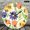 12x12in, variant on BCIIG Sketch Daisy Tulip Floral No AA Battery Lncluded Silent Mechanical Movement, Battery Operated (AA Not Included) Lobby Corridor Dining Room Bedroom Office Classroom