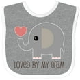 thumbnail image 3 of Inktastic Loved by My Gram Grandchild Boys or Girls Baby Bib, 3 of 4