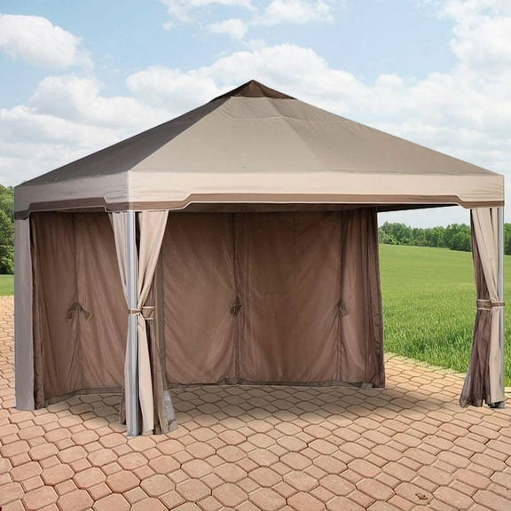 Garden Winds Replacement Canopy Top for Home Depot 2015 Seychelles Gazebo - Riplock 350