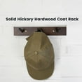 thumbnail image 7 of CONSDAN Coat Rack Wall Mount, USA Grown Hickory Coat Hooks with 3 Hooks, Wooden Coat Hanger Wall Mount for Hanging Coats, Jacket, Clothes, Hat, Dark Walnut, 7 of 7