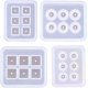 thumbnail image 1 of 4 moldes de silicona, moldes para joyería, moldes de cuentas de silicona, moldes de resina con orificios para colgar para hacer joyas, para herramientas de bricolaje, 12 mm/16 mm ER, 1 of 5