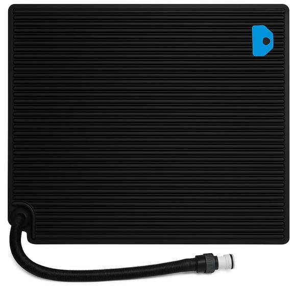 47-Inch x 47-Inch Solar Pool Water Heater Mat for 8,000 Gallon Above Ground Swimming Pools, Includes Hose Attachment and Adaptors, Black | Model 28685E | Efficient Solar Heating for Pools Over 1 LB