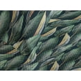 thumbnail image 3 of Ambesonne Jungle Quilted Coverlet 3 Pcs, Exotic Forest Leafy Print, Queen Size, Dark Teal Forest Green, 3 of 4
