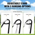 thumbnail image 3 of VEVOR Steel Hammock Stand 550lbs Capacity Hammock Frame Fits 7.5-13.5ft Hammocks, 3 of 9