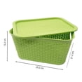 thumbnail image 3 of Caja Chica Mainstays de Plástico Diseño Tejido Verde 5 Litros, 3 of 4