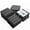 Gray, variant on Domi Outdoor Living Patio Deck Tiles, 12 x 12 inches Composite Interlocking Decking Tile, Four Slat Plastic Outdoor Flooring, 36 Pieces One Pack, Dark Grey
