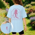 thumbnail image 2 of T-Shirt Décontracté à Manches Courtes pour Filles, Col Rond, Haut Imprimé, Tissu Extensible Confortable pour le Quotidien, l'École et les Activités Extérieures, Âges 3-13, 2 of 6