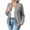 Gray-Inverlee Sweatshirt, variant on Women's Rib Stand Collar Full Zip Up Bomber Jacket Dual Side Pockets Long Sleeve Solid Color Lightweight Outer Coat Red S