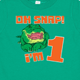 thumbnail image 4 of Inktastic Oh Snap I'm 1 Cute Green Alligator Boys or Girls Baby T-Shirt, 4 of 5