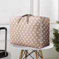 thumbnail image 3 of Bolsa de almacenamiento reforzada de gran capacidad para ropa, edredones, ropa de cama | Organizador de tela impermeable engrosada | Mangos de alta resistencia | Bolsa de equipaje de mudanza, 3 of 7