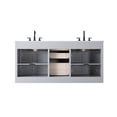 thumbnail image 3 of Elegant Kitchen and Bath Alden 72 Inch Double Bathroom Vanity In Grey, 3 of 13