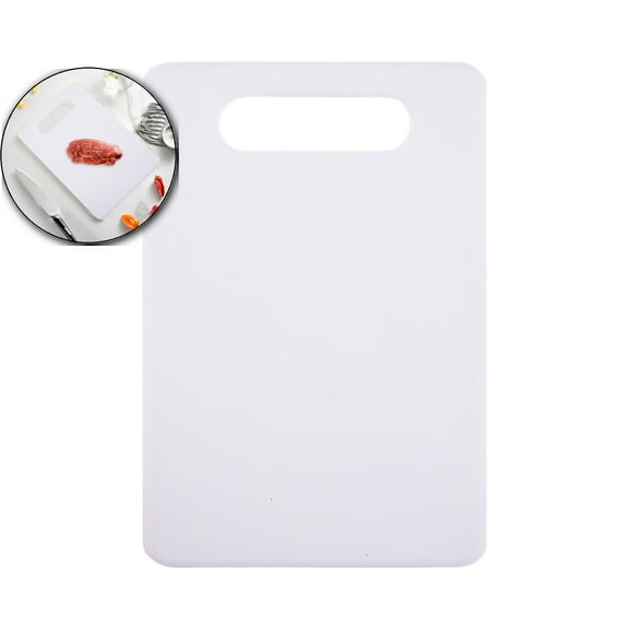 VQPeo Plastic Cutting Board Set, Small Chopping Boards for Kitchen, Color Coded Boards Pads for Meat Vegetable Fruit, Easy Grip Handle, Space Saving