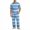 Blue, variant on CCRFTGI Mens Pajamas Set Striped Breathable Sleepwear Short Sleeve Crew Neck Top and Pants Soft Loungewear Sets Yellow S