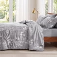 thumbnail image 5 of U by Bedsure Full Comforter Set Grey, Bed in a Bag Full Size Bedding, 7-Pieces Botanical Flowers Spring Comforter, Sheets, Pillowcases & Shams, 5 of 10