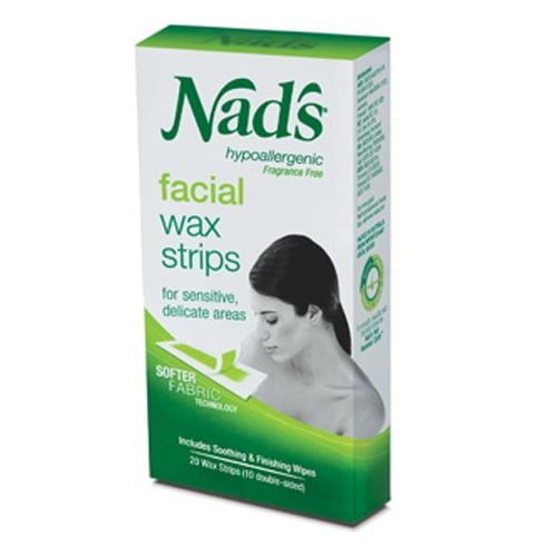 Nads 24 Facial Hair Removal Strips, Large Size 24 Ea