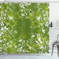 thumbnail image 1 of Ambesonne Green Shower Curtain, Abstract Floral Nature, 69"Wx70"L, Apple Green Fern Green, 1 of 3