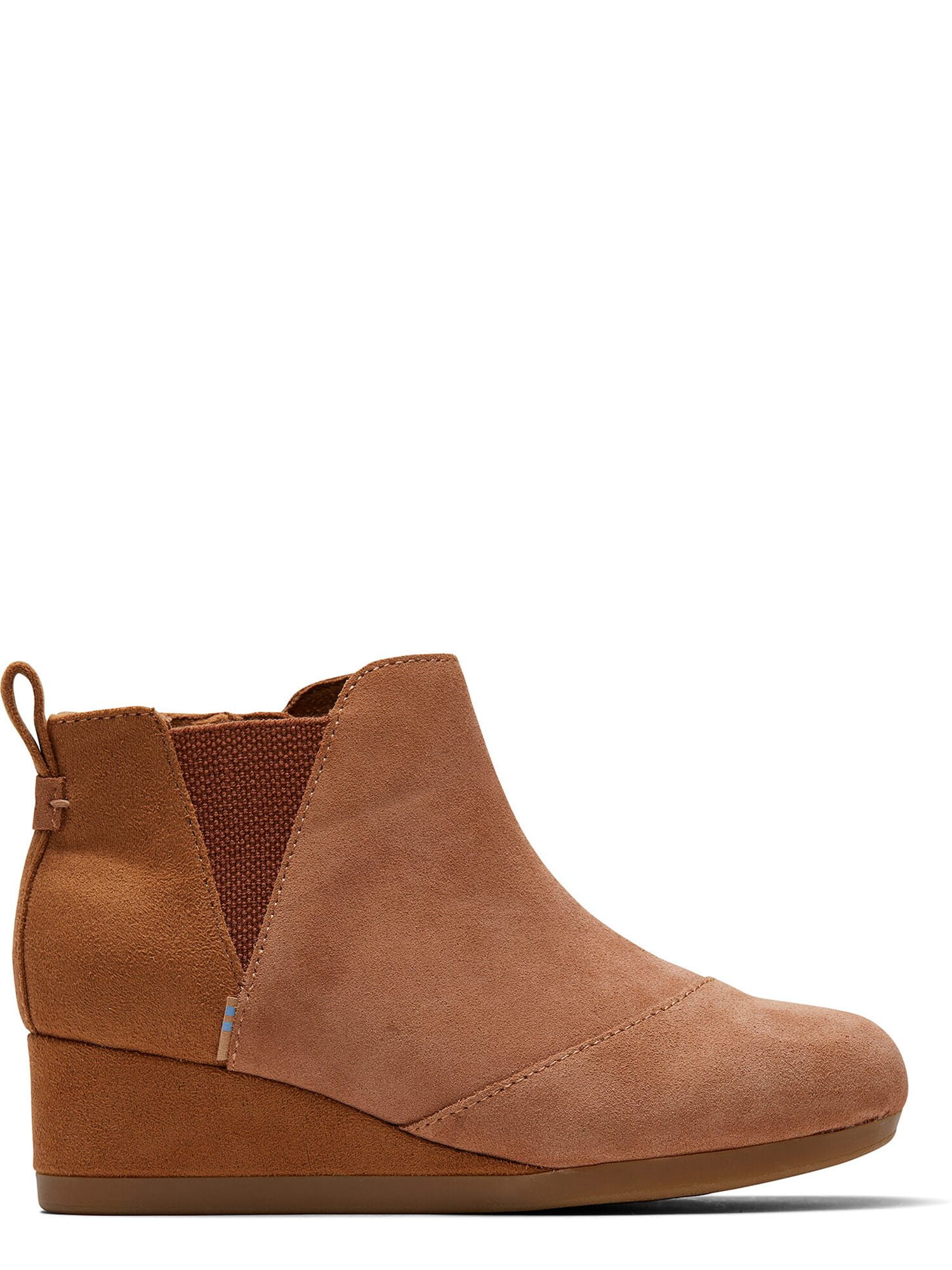 TOMS Youth Brown Suede Kelsey Booties 