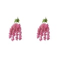 thumbnail image 3 of Kearding Flor artificial de larga duración ABS para interior o exterior Aspecto realista Flores artificiales elegantes rosa 1 paquete 2Conjunto, 3 of 6