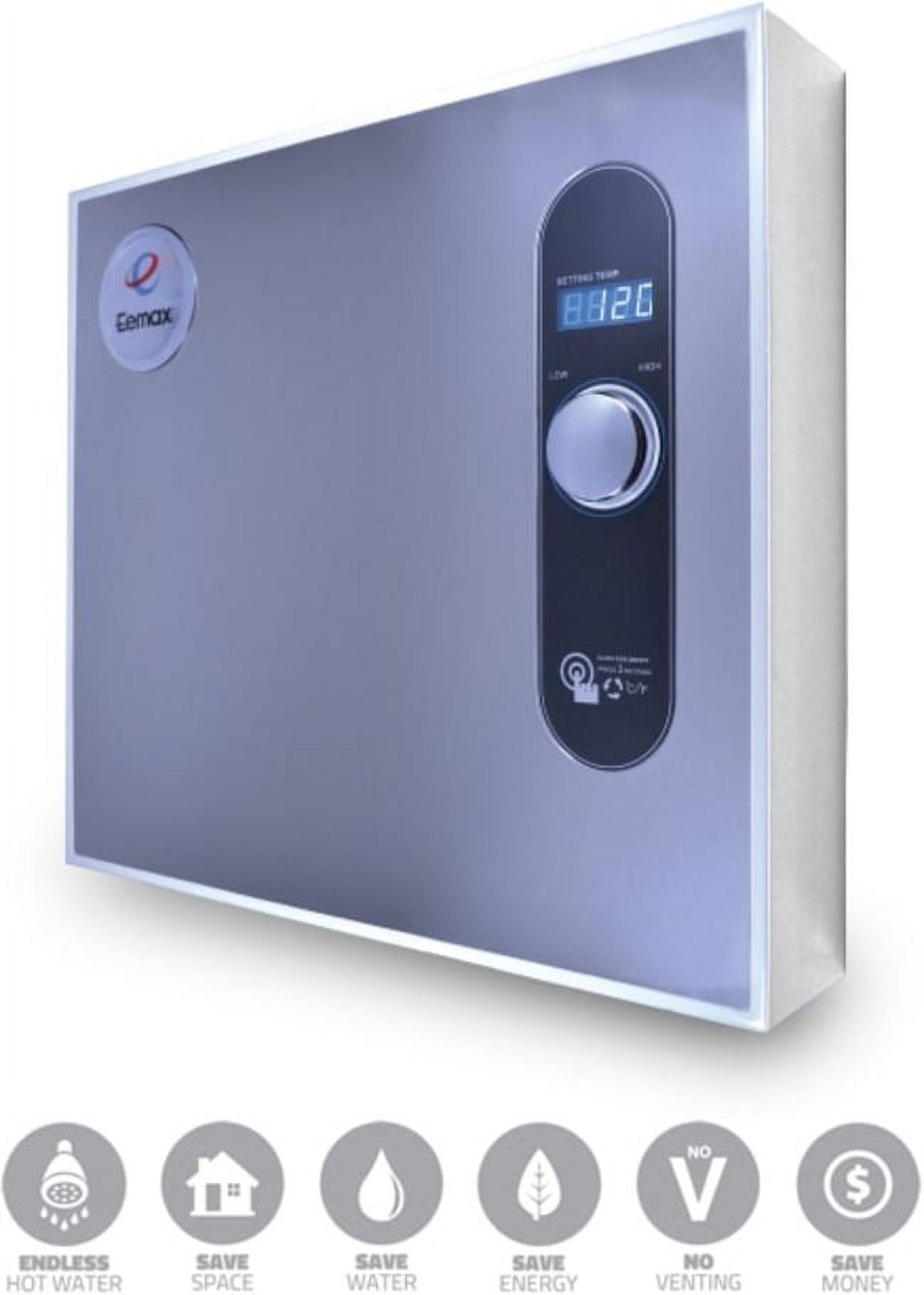 Residential Electric Tankless Water Heater, General Purpose, 80 to 140 Degrees F, 240VAC, 1 Phase