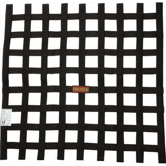RaceQuip 726007RQP Window Net SFI 27.1 1 in Webbing 21 x 24 in Rectangle Black