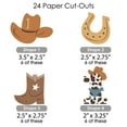 thumbnail image 2 of Big Dot of Happiness My First Rodeo - DIY Shaped Little Cowboy 1st Birthday Party Cut-Outs - 24 Count, 2 of 7