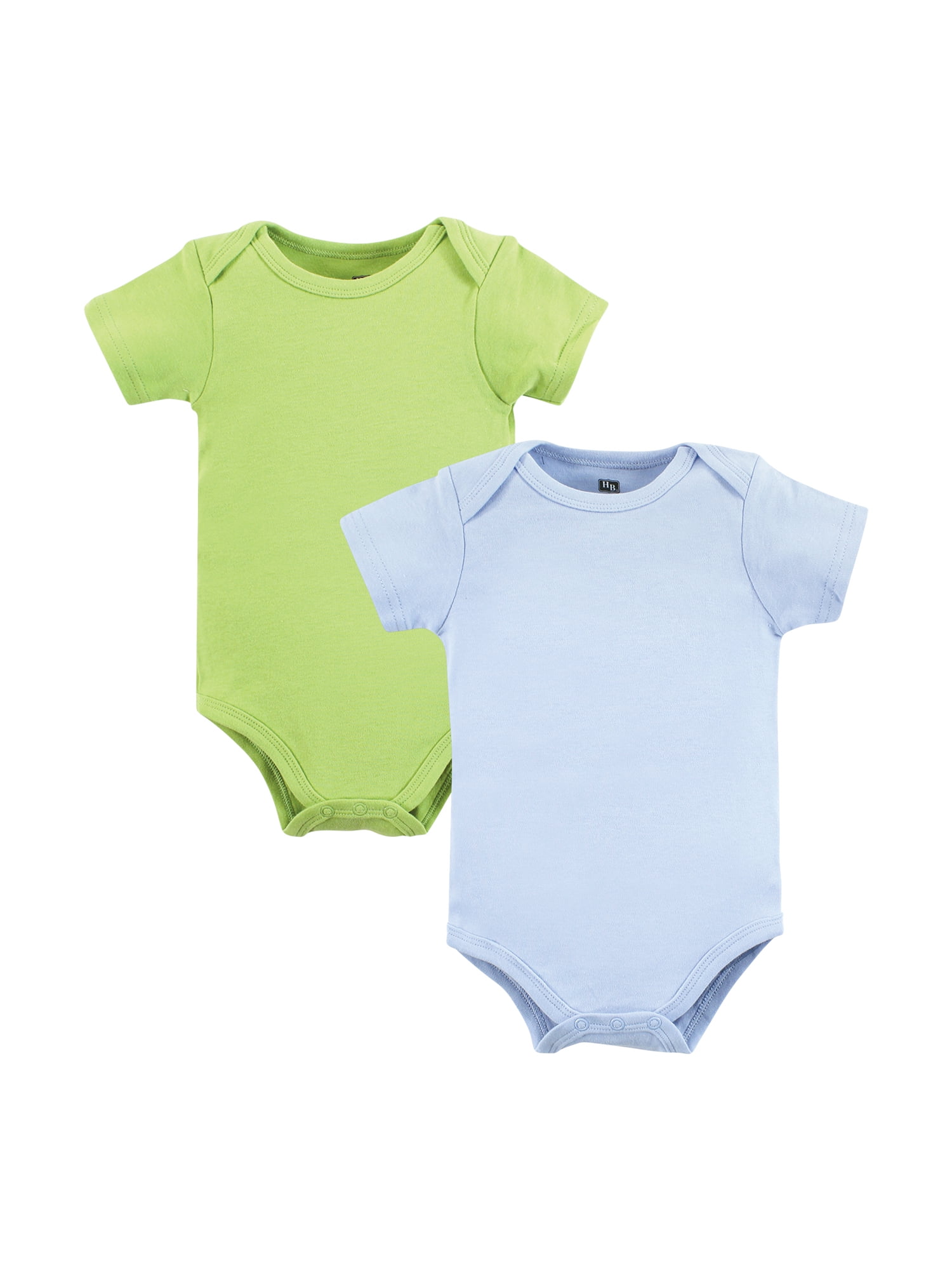 Hudson Baby Unisex Short Sleeve Bodysuits, 10-Pack, Sizes Newborn-24 Months